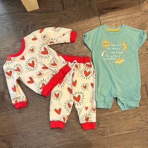 Heart Print Set and Romper